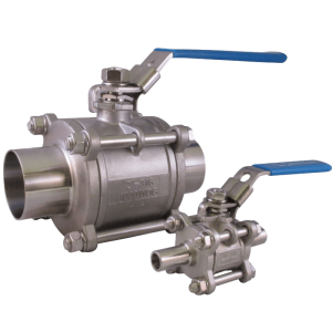CSE 2-way plain end Sanitary Ball Valve.